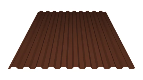 Профнастил C21 VikingMP E 0,5 мм RAL 8004 Коричневая медь-1 Профнастил C21 VikingMP E 0,5 мм RAL 8004 Коричневая медь-1