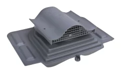 Кровельный вентиль VILPE P-KTV RR23 Серый для вентиляции металлочерепицы с высотой профиля до 38 мм