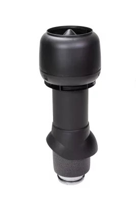 Изолированный вентиляционный выход VILPE D125 с колпаком RR33 Черный Изолированный вентиляционный выход VILPE D125 с колпаком RR33 Черный