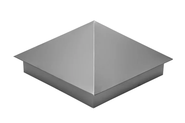 Колпак на столб забора Snegos «Классик» 400*400мм RAL 7004 Серый Колпак на столб забора Snegos «Классик» 400*400мм RAL 7004 Серый