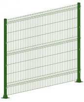 3д забор панель 2.7 x 1.74 метра RAL 6005 Зеленый мох