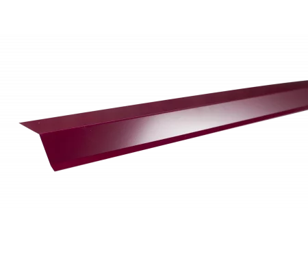 Планка карнизная Руфлайн полиэстр RAL 3009 красная окись SHINGLAS Планка карнизная Руфлайн полиэстр RAL 3009 красная окись SHINGLAS