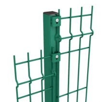3д забор столб 60*40*1,2мм L=2,5м Zn+ПП RAL6005 Зеленый с заглушкой