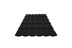 Металлочерепица Супермонтеррей PURMAN 0,5 мм RAL 9005 Черный темный
