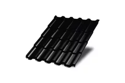 Металлочерепица Трамонтана-X PURMAN 0,5 мм RAL 9005 Черный темный