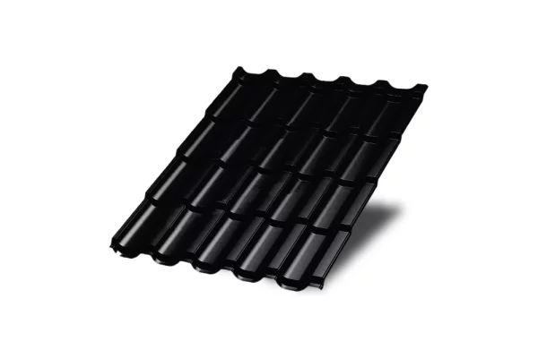 Металлочерепица Трамонтана-X VikingMP E 0,5 мм RAL 9005 Черный темный Металлочерепица Трамонтана-X VikingMP E 0,5 мм RAL 9005 Черный темный
