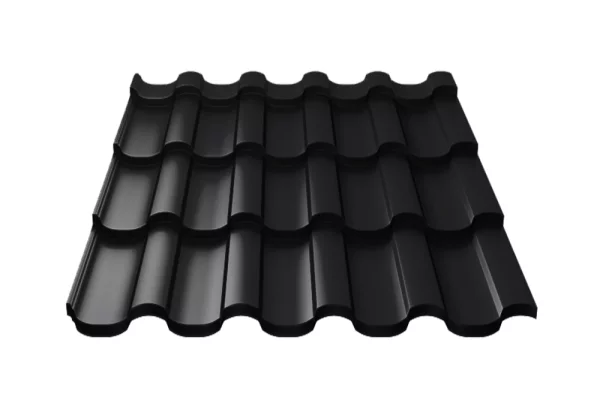 Металлочерепица Монтекристо-ML VikingMP E 0,5 мм RAL 9005 Черный темный Металлочерепица Монтекристо-ML VikingMP E 0,5 мм RAL 9005 Черный темный