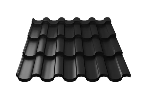 Металлочерепица Монтекристо-ML PURETAN 0,5 мм RR23 Темно-серый Металлочерепица Монтекристо-ML PURETAN 0,5 мм RR23 Темно-серый