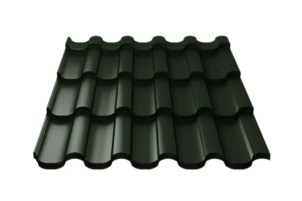 Металлочерепица Монтекристо-S VikingMP E 0,5 мм RAL 6007 Бутылочно-зеленый-1 Металлочерепица Монтекристо-S VikingMP E 0,5 мм RAL 6007 Бутылочно-зеленый-1