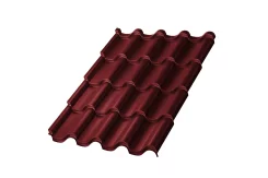 Металлочерепица Монтероссо-M NormanMP 0,5 мм RAL 3011 Коричнево-красный