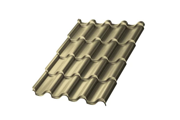 Металлочерепица Монтероссо-M Полиэстр 0.45 мм RAL 1014 Слоновая кость Металлочерепица Монтероссо-M Полиэстр 0.45 мм RAL 1014 Слоновая кость