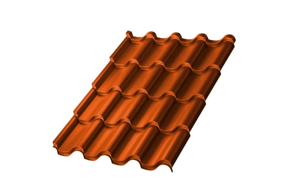 Металлочерепица Монтероссо-X Полиэстр 0.45 мм RAL 2004 Чистый оранжевый Металлочерепица Монтероссо-X Полиэстр 0.45 мм RAL 2004 Чистый оранжевый