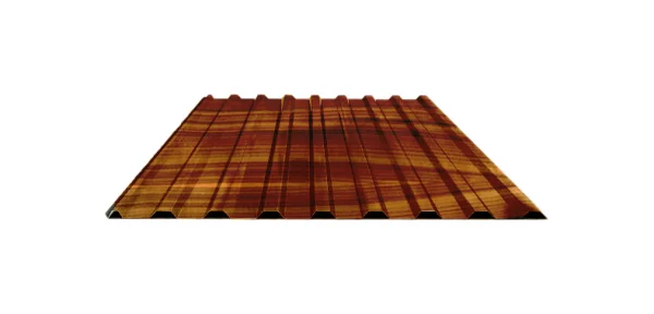 Профнастил для забора МП-20 ECOSTEEL текстурированный Орех 0.45 мм-1 Профнастил для забора МП-20 ECOSTEEL текстурированный Орех 0.45 мм-1