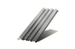 Профнастил Н 75 Полиэстр 0,7 мм RAL 9006 Белый алюминий