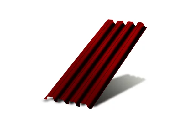 Профнастил Н75 Полиэстр 0,7 мм ГОСТ RAL 3020 Красный насыщенный-1 Профнастил Н75 Полиэстр 0,7 мм ГОСТ RAL 3020 Красный насыщенный-1