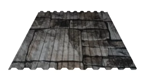 Профнастил для забора C-21 Экостил глянцевый Белый камень 0.5 мм-1 Профнастил для забора C-21 Экостил глянцевый Белый камень 0.5 мм-1