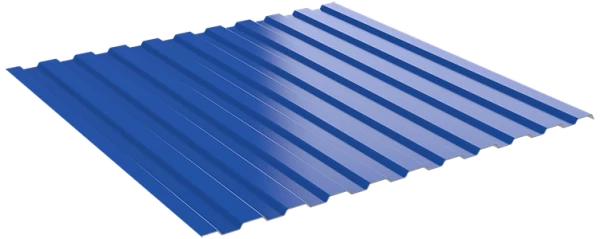 Профнастил С8 Полиэстр 0,7 мм RAL 5005 Синий насыщенный-1