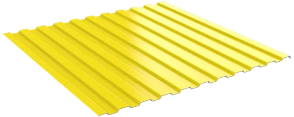 Профлист для забора С-8 Норман 0,5 мм RAL 1018 Желтый цинк-1 Профлист для забора С-8 Норман 0,5 мм RAL 1018 Желтый цинк-1