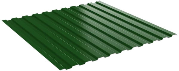 Профлист С8 Полиэстр 0,7 мм RAL 6002 Зеленый лист-1