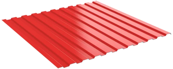 Профнастил С8 Полиэстр 0.45 мм ГОСТ RAL 3020 Красный насыщенный-1 Профнастил С8 Полиэстр 0.45 мм ГОСТ RAL 3020 Красный насыщенный-1