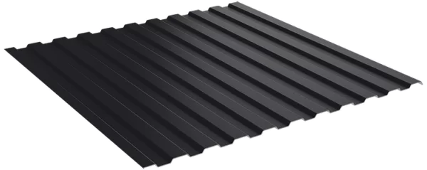 Профлист С8 Пурман 0.5 мм RAL 9005 Черный темный-1 Профлист С8 Пурман 0.5 мм RAL 9005 Черный темный-1
