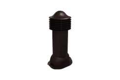 Труба вентиляционная Viotto d-110 мм неутепленная RAL8017 Коричневый шоколад для металлочерепицы
