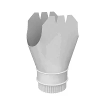 Воронка выпускная D185х150 Белый