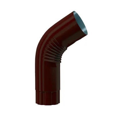 Колено трубы D150 Коричневый шоколад Колено трубы D150 Коричневый шоколад