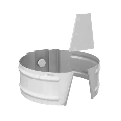 Держатель трубы D150 саморез Белый Держатель трубы D150 саморез Белый