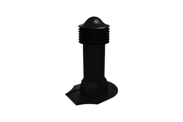 Viotto Труба вент. d-150 мм h-650 мм неутепленная 9005 (для мягкой кровли при монтаже)