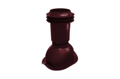 Выход вентиляции канализации Viotto RAL3005 Красное вино для металлочерепицы