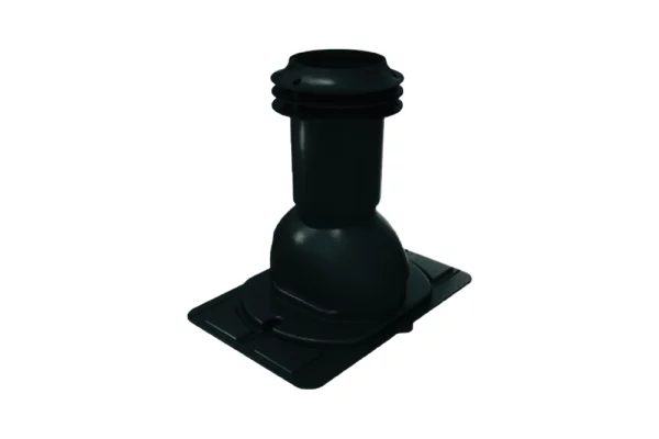 Выход вентиляции канализации с универсальным проходным элементом Viotto RAL9005 Черный Выход вентиляции канализации с универсальным проходным элементом Viotto RAL9005 Черный