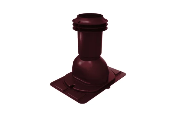 Выход вентиляции канализации с универсальным проходным элементом Viotto RAL3005 Красное вино Выход вентиляции канализации с универсальным проходным элементом Viotto RAL3005 Красное вино