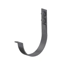 Держатель желоба карнизный D125х132 Серый графит