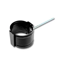 Держатель трубы D100 на кирпич Черный