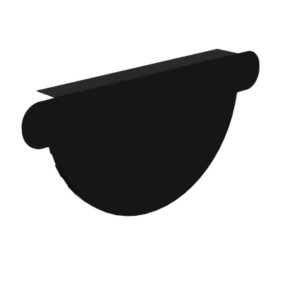 Заглушка желоба D125 Черная Заглушка желоба D125 Черная