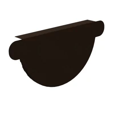 Заглушка желоба D125 Темно-коричневый Заглушка желоба D125 Темно-коричневый