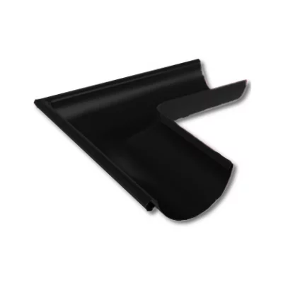 Угол желоба наружный D125 (PURMAN Д-20-9005\9005-0.6) черный Угол желоба наружный D125 (PURMAN Д-20-9005\9005-0.6) черный