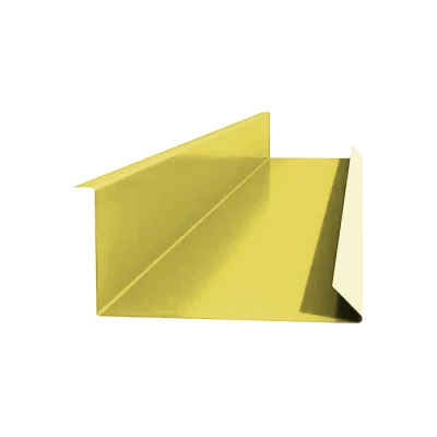 Планка примыкания нижняя 250х122х2000 NormanMP (ПЭ-01-1018-0.5) Цинково-жёлтая