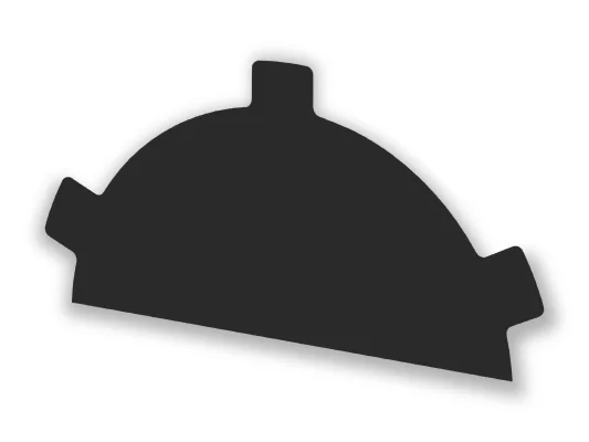 Заглушка конька круглого простая (PURMAN-20-RR32-0.5) Темно-коричневая Заглушка конька круглого простая (PURMAN-20-RR32-0.5) Темно-коричневая