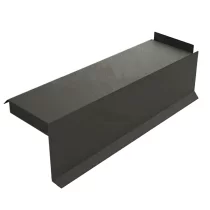 Планка сегментная торцевая правая 350 мм NormanMP (ПЭ-01-7024-0.5) Серый графит