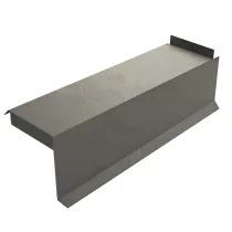 Планка сегментная торцевая правая 400 мм NormanMP (ПЭ-01-7004-0.5) Серая