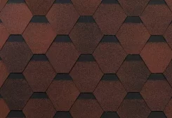 Гибкая черепица Shinglas Оптима Красная