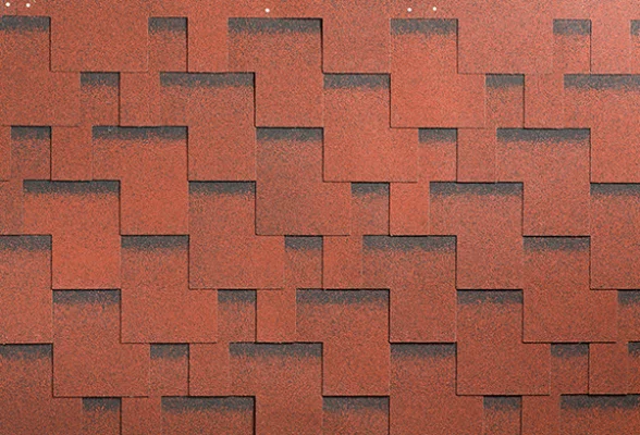 Гибкая черепица Shinglas Серия Ультра Фокстрот Рябина Гибкая черепица Shinglas Серия Ультра Фокстрот Рябина