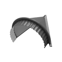 Заглушка конька круглого конусная NormanMP (ПЭ-01-7004-0.5) Серая