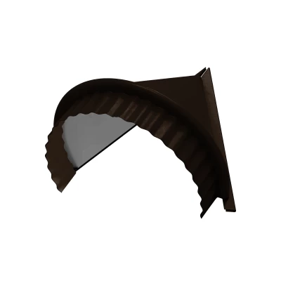 Заглушка конька круглого конусная (PURMAN-20-RR32-0.5) Темно-коричневая