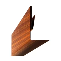 Планка аквилона малая 35х20х3000 ECOSTEEL текстурированный 0.45 мм Золотой орех