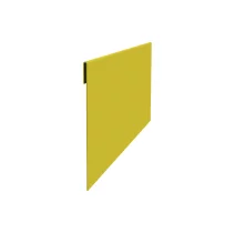 Планка завершающая 65х3000 NormanMP (ПЭ-01-1018-0.5) Желтая