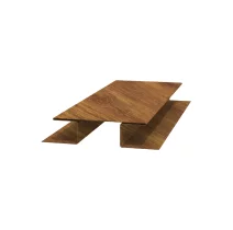 Планка стыковочная сложная 75х3000 ECOSTEEL текстурированный 0.45 мм Дуб