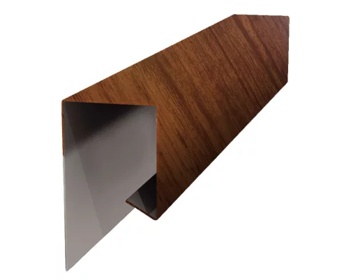 Планка завершающая сложная 30х25х3000 ECOSTEEL матовый 0,5 мм МореныйДуб Планка завершающая сложная 30х25х3000 ECOSTEEL матовый 0,5 мм МореныйДуб